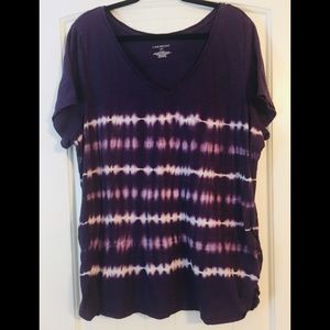 Lane Bryant purple tie-dye shirt size 22/24